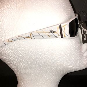 NWT - Locz White Plastic Sport Sunglasses, Unisex
